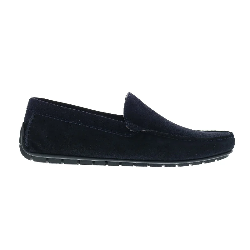 Bruno Magli Xenia MB1XNAN1 Mens Blue Suede Loafers & Slip Ons Moccasin Shoes