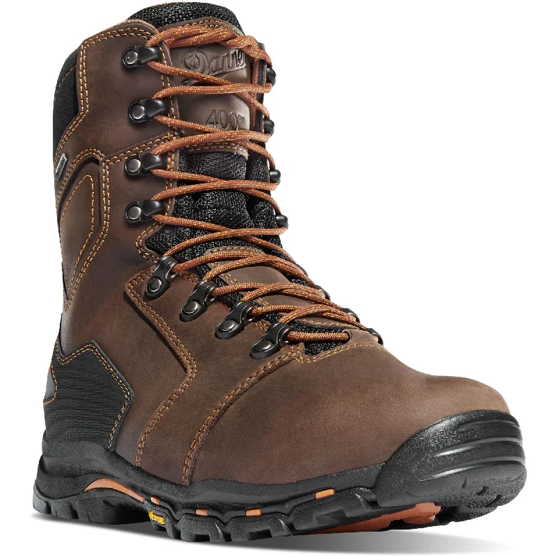 Danner Men's Vicious 8" Comp Toe Insulated WP Work Boot Brown - 13874