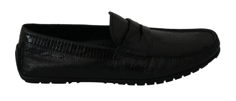 Dolce & Gabbana Exquisite  Lizard Leather Men's Loafers