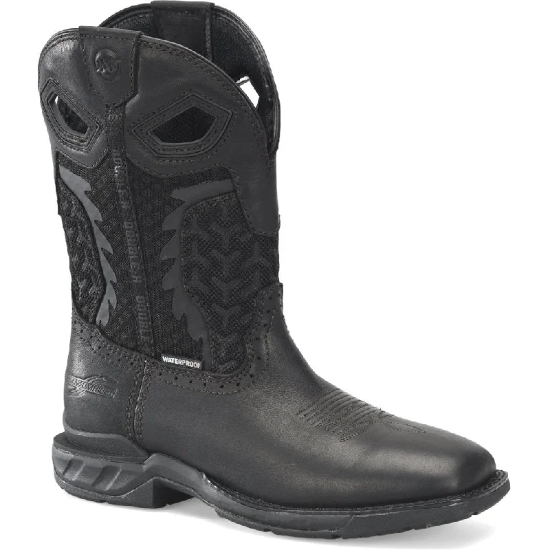 Double H Men's Phantom Rider Shadow 11" WP Roper Work Boot -Black- DH5381