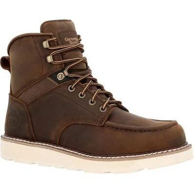 Georgia Men's Core 37 6" Soft Toe Slip Resist Work Boot - Brown - GB00667