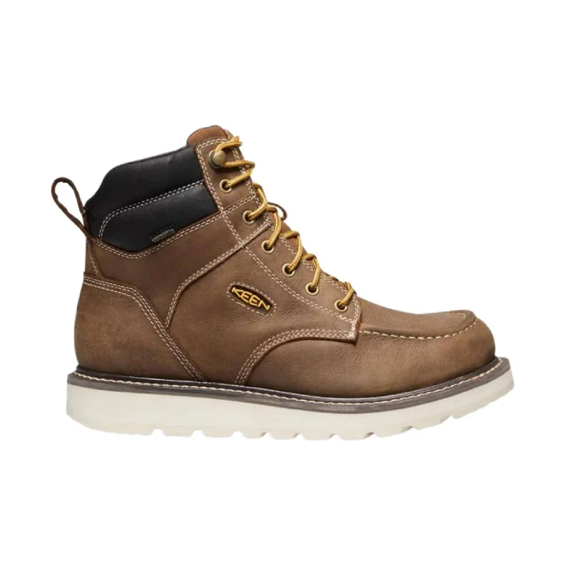 Your Next Fashion Find Is On Sale KEEN Utility Men's Cincinnati 6 Inch Waterproof Soft Toe Work Boot - Belgian/Sandshell
