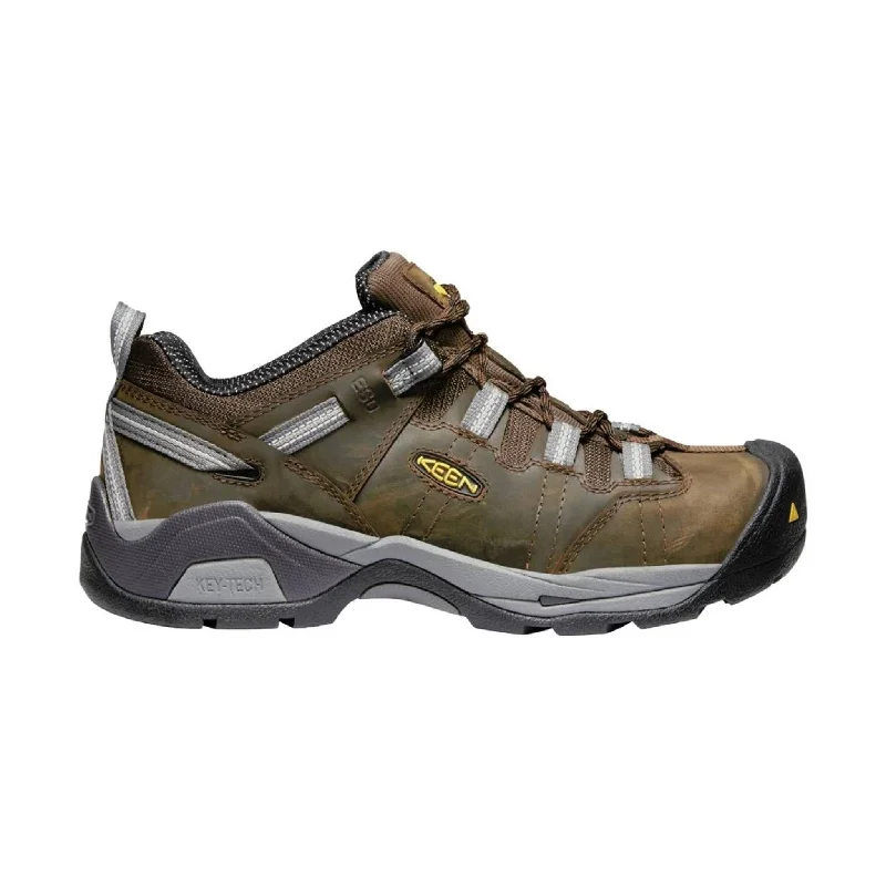 KEEN Utility Men's Detroit XT ESD Steel Toe Work Shoe - Cascade Brown/Gargoyle