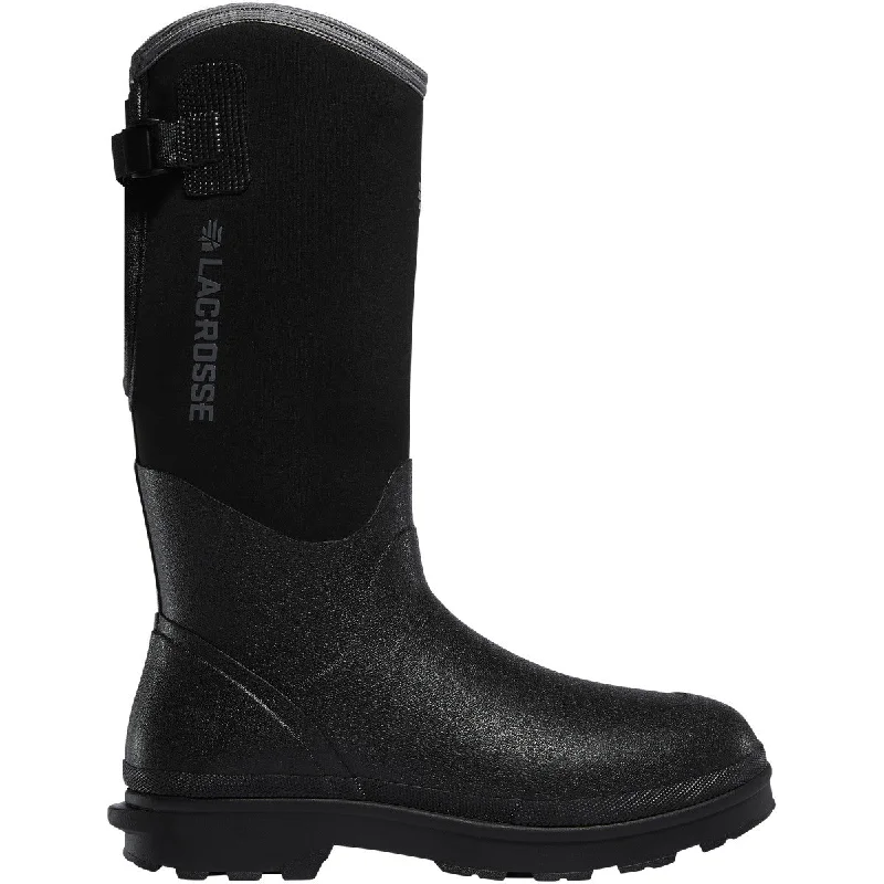 Lacrosse Men's Alpha Range 14" Comp Toe WP Rubber Work Boot - Black - 248311