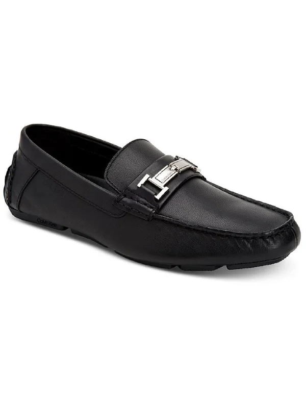 Magnus Mens Leather Slip On Loafers