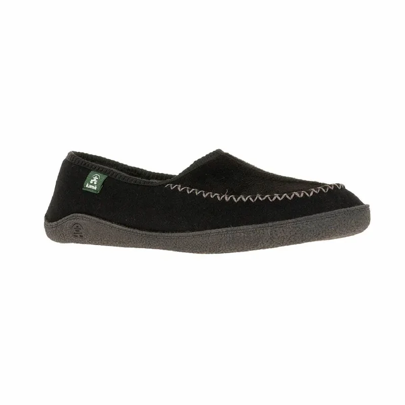 Men's Leanback Slip On Slipper In Black