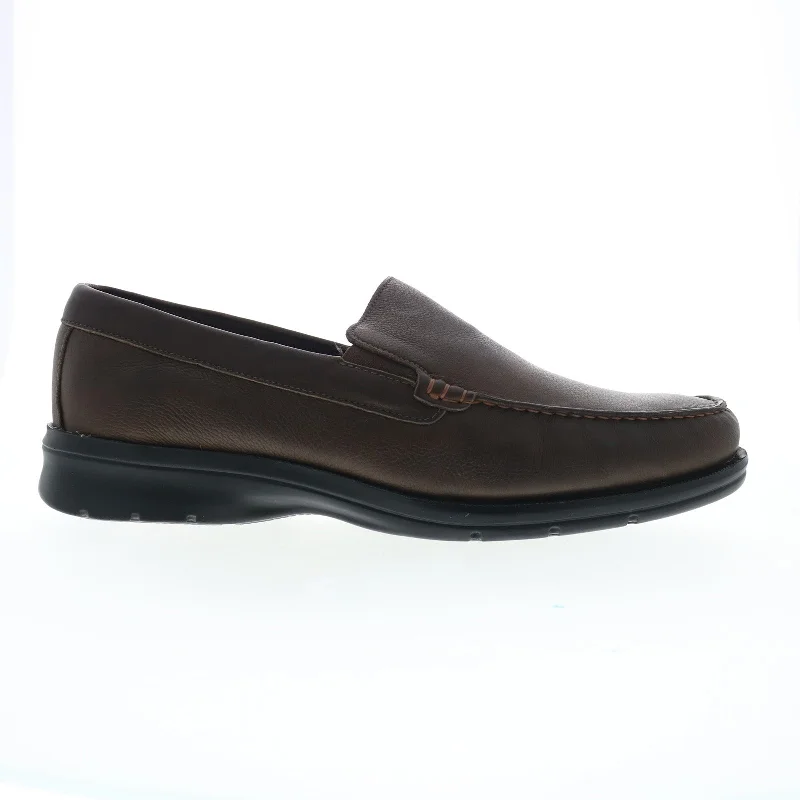 Rockport Palmer Venetian Mens Brown Wide Loafers & Slip Ons Casual Shoes