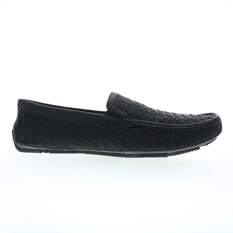 Rockport Rhyder Venetian Mens Black Wide Loafers & Slip Ons Casual Shoes