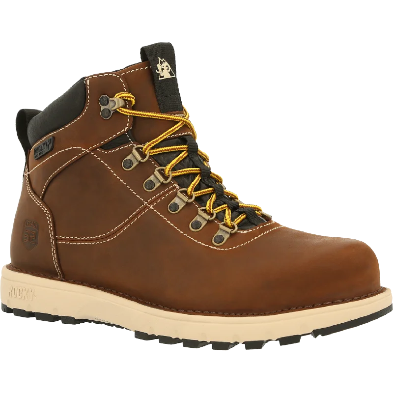 Rocky Men's Legacy 32 Composite Toe WP Work Boot - Brown - RKK0331