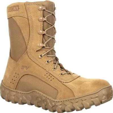 Rocky Men's S2V 8" Comp Toe USA Made Tactical Military Boot-Brown- RKC089