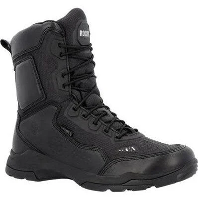 Rocky Men's Tac One 8" Soft Toe WP Public Service Boot -Black- RKD0111