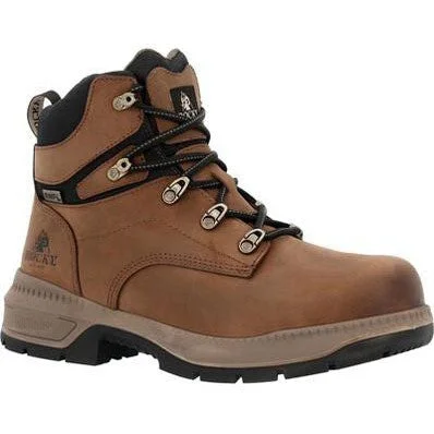 Rocky Men's Worksmart 6" Comp Toe WP Metguard Work Boot -Horse- RKK0481