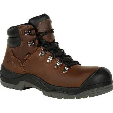 Rocky Women's Worksmart Comp Toe WP Work Boot -Brown- RKK0265