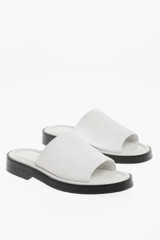 Salvatore Ferragamo Leather Giunone Slides