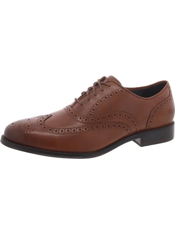 Broadway Wingtip Mens Leather Brogue Oxfords