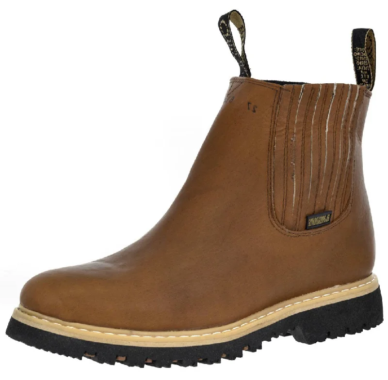 Factory Direct Sale Mens 100TR Tan Work Boots Slip Resistant - Soft Toe