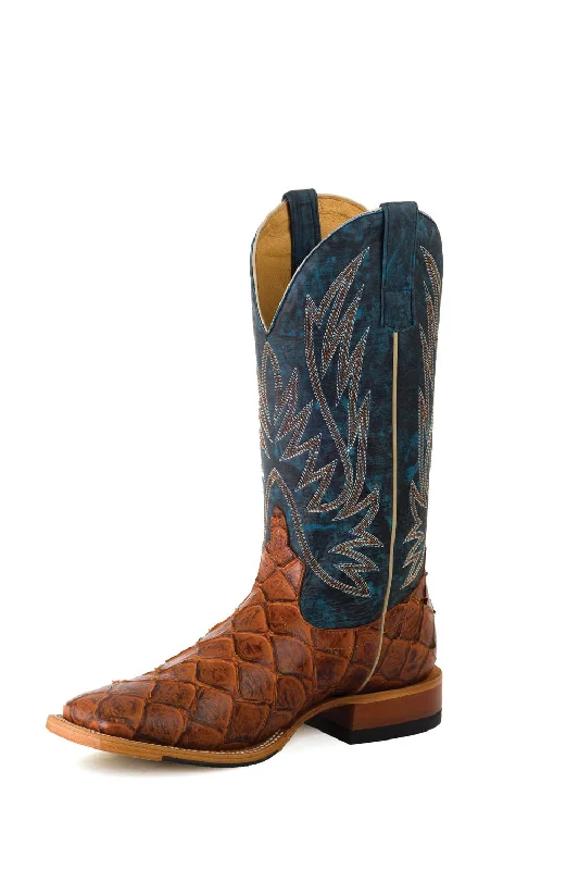 Act Fast Horse Power by Anderson Bean Mens Seas the Day Leather Cowboy Boots 9.5 D