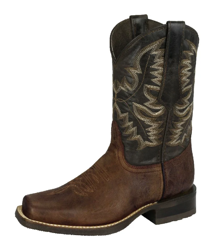 Weekend Specials to Indulge In Mens Brown Western Leather Cowboy Boots - Square Toe