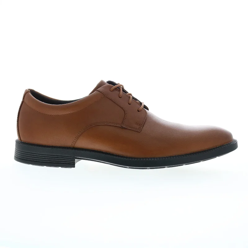 Super Sale Rockport Dressport Plain Toe Mens Brown Oxfords & Lace Ups Plain Toe Shoes