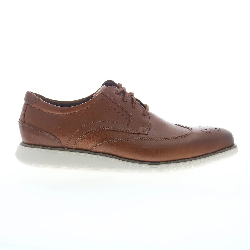 Great Bargains Rockport Total Motion Craft Wingtip Mens Brown Wide Oxfords & Lace Ups Shoes Great Bargains Rockport Total Motion Craft Wingtip Mens Brown Wide Oxfords & Lace Ups Shoes
